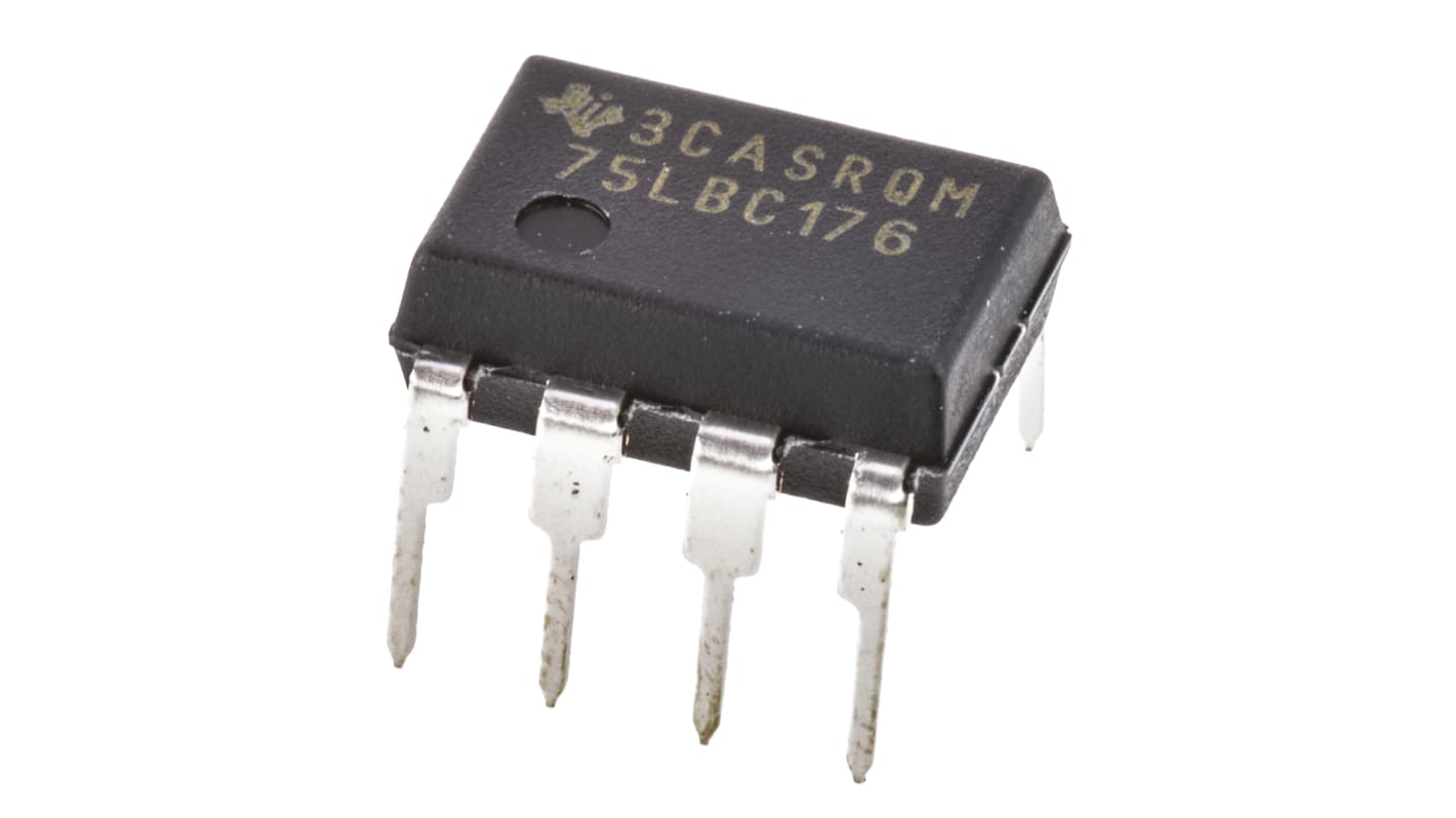 Texas Instruments SN75LBC176P Line Transceiver, 8-Pin PDIP