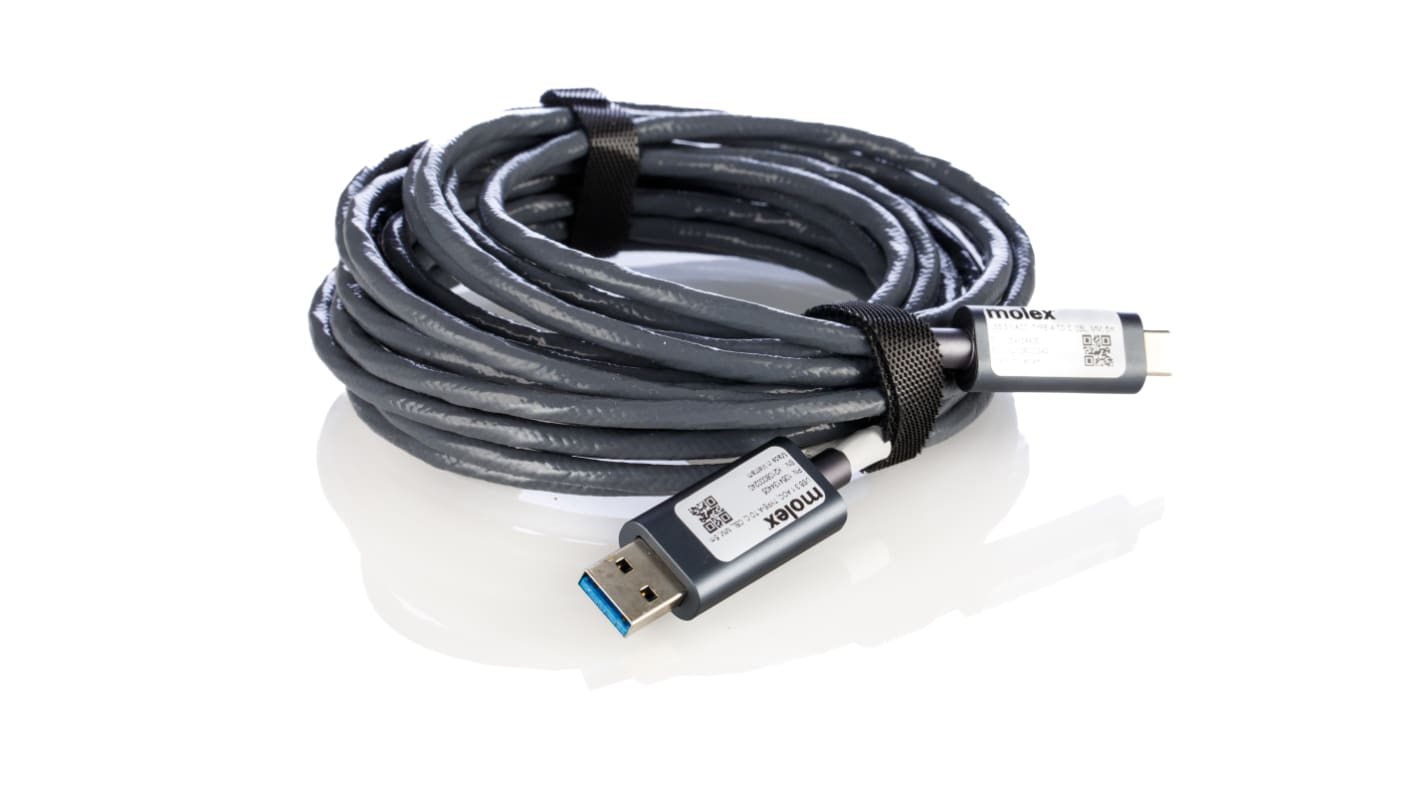 Molex OptoUSB USB-Kabel, USBA / USB C, 5m USB 3.1