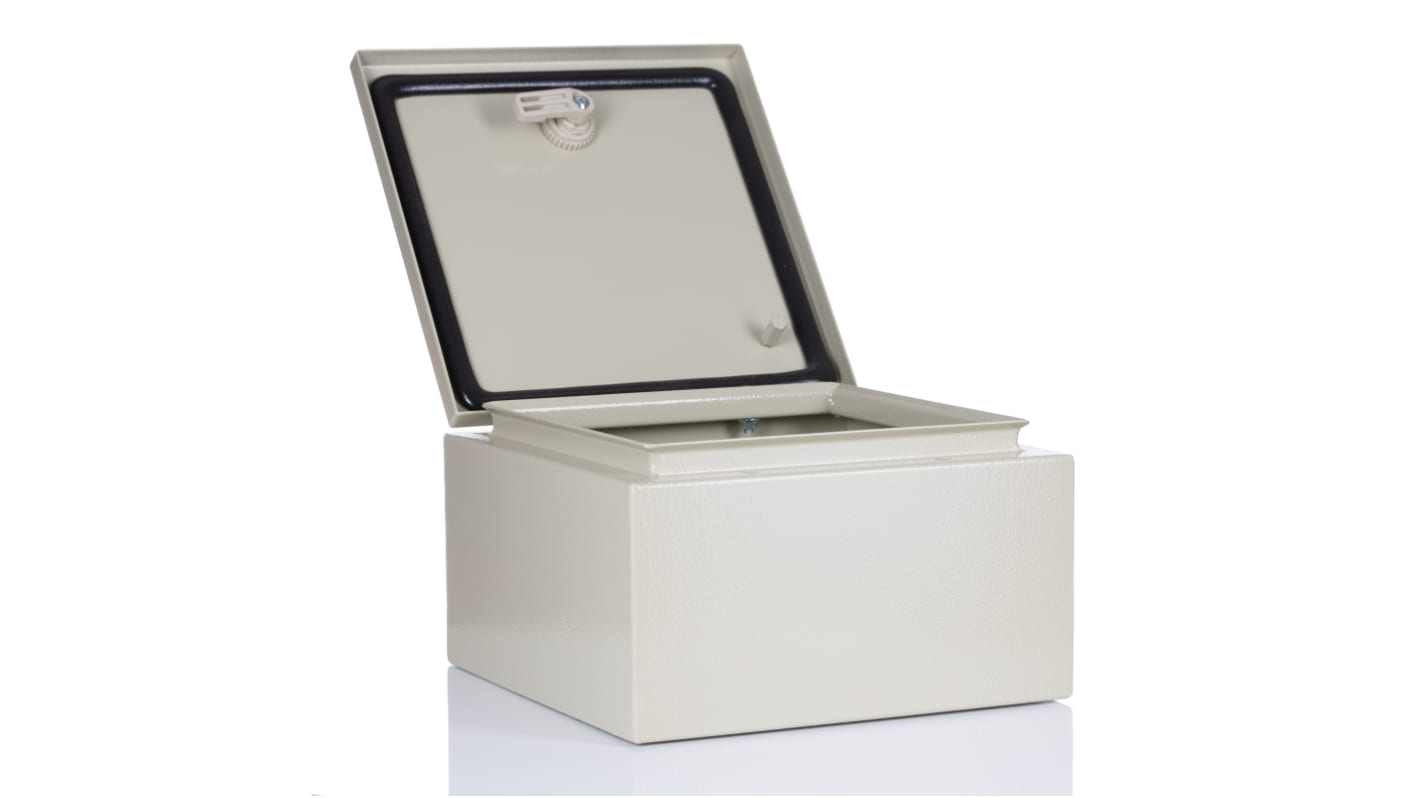 RS PRO Steel Wall Box, IP66, 250 mm x 250 mm x 150mm