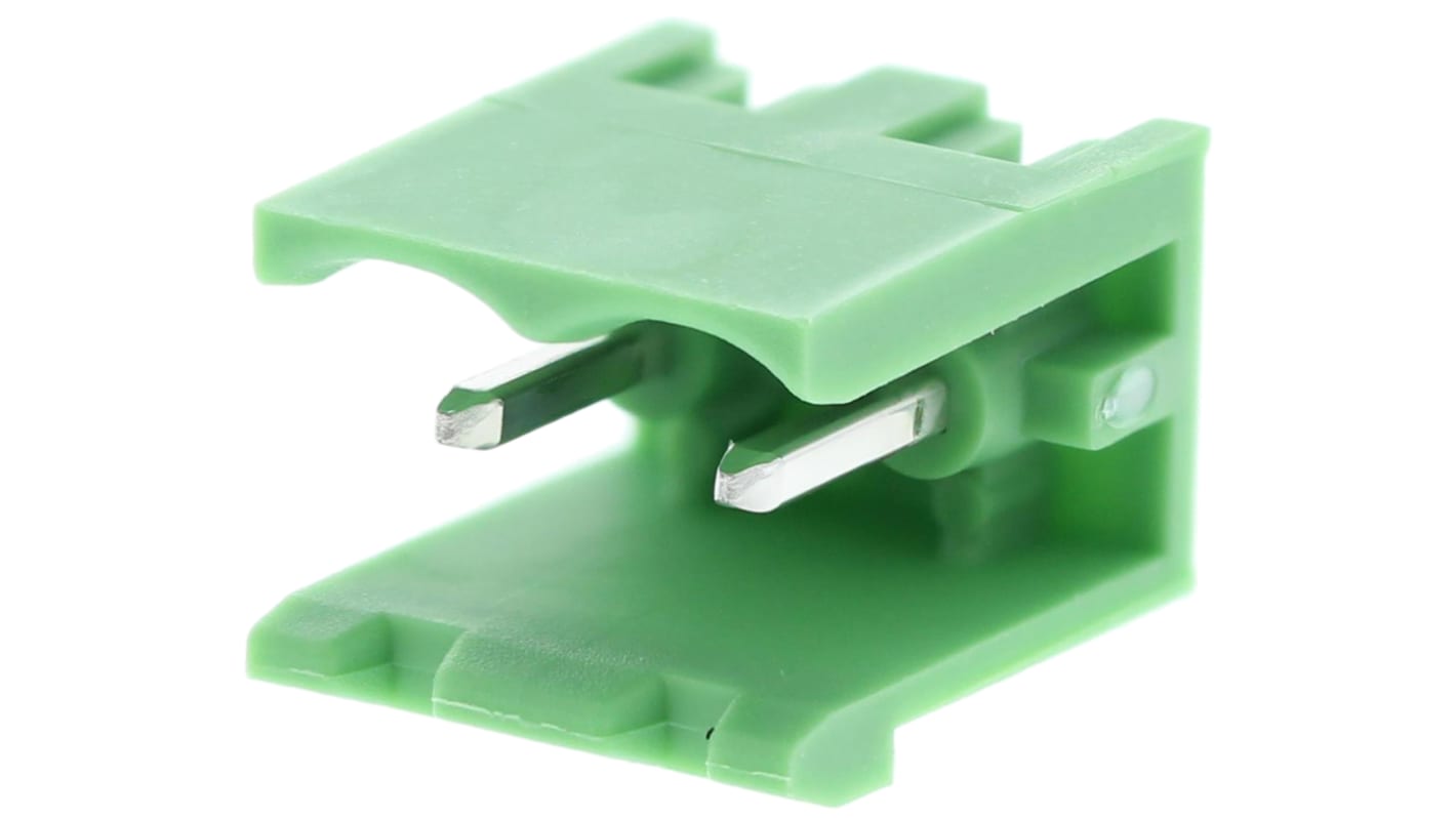 Phoenix Contact, 5.08mm Pitch, MSTBV 2.5/ 2-G-5.08, 2 Way, , Pluggable Terminal Block, Header, Through Hole, Solder