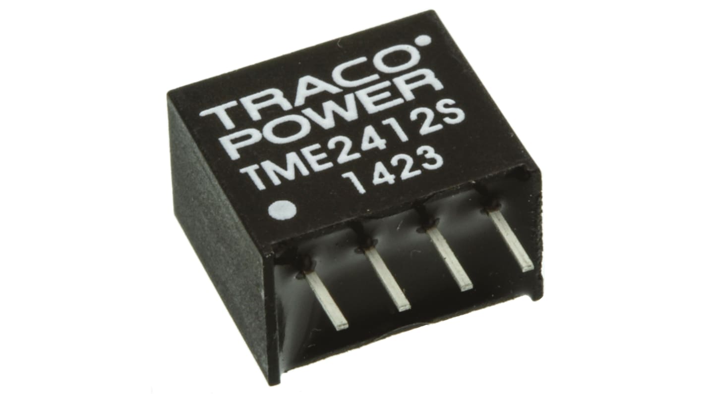 TRACOPOWER TME DC/DC-Wandler 1W 24 V dc IN, 12V dc OUT / 80mA Durchsteckmontage 1kV dc isoliert