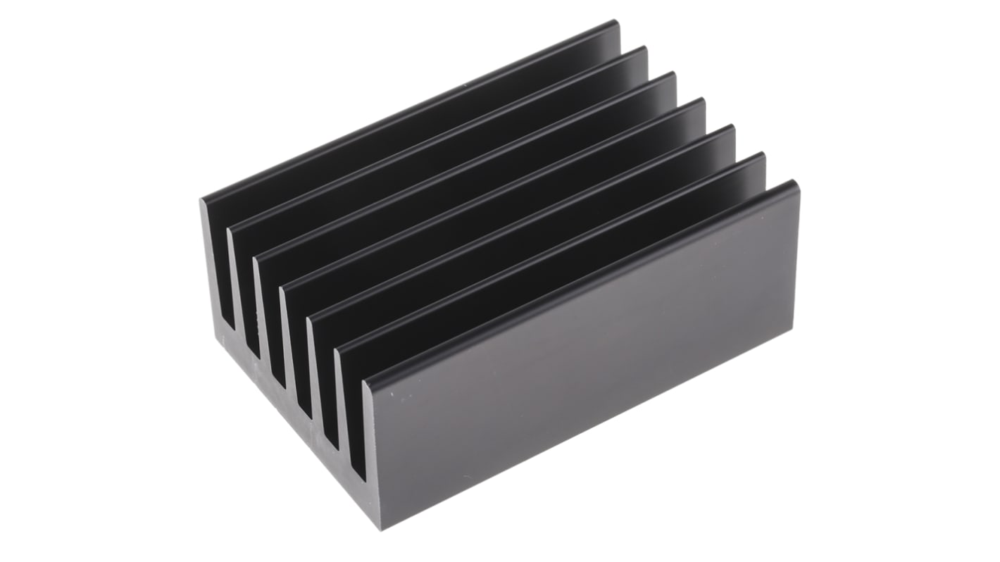 Fischer Elektronik Heatsink, Universal Rectangular Alu, 1.5K/W, 100 x 66 x 40mm