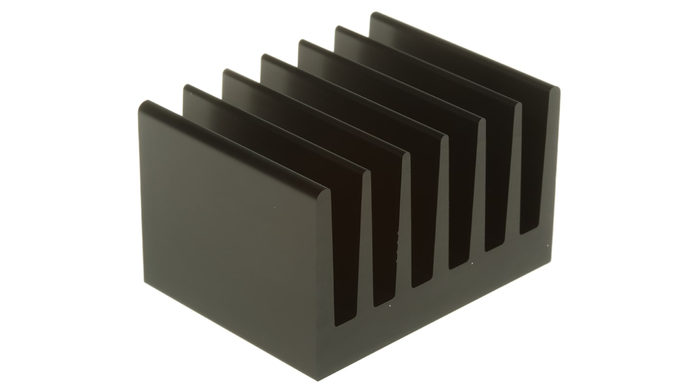 Fischer Elektronik Heatsink, Universal Rectangular Alu, 2.5K/W, 50 x 66 x 40mm