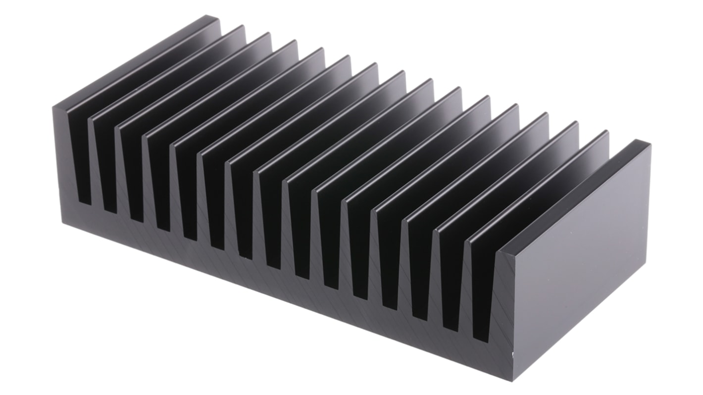 Fischer Elektronik Heatsink, Universal Rectangular Alu, 1.1K/W, 75 x 160 x 40mm