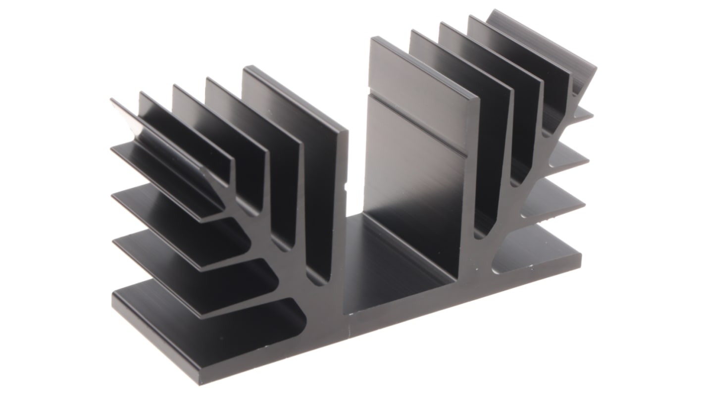 Disipador Fischer Elektronik Negro, 1.75K/W, dim. 37.5 x 100 x 50mm para TO-3