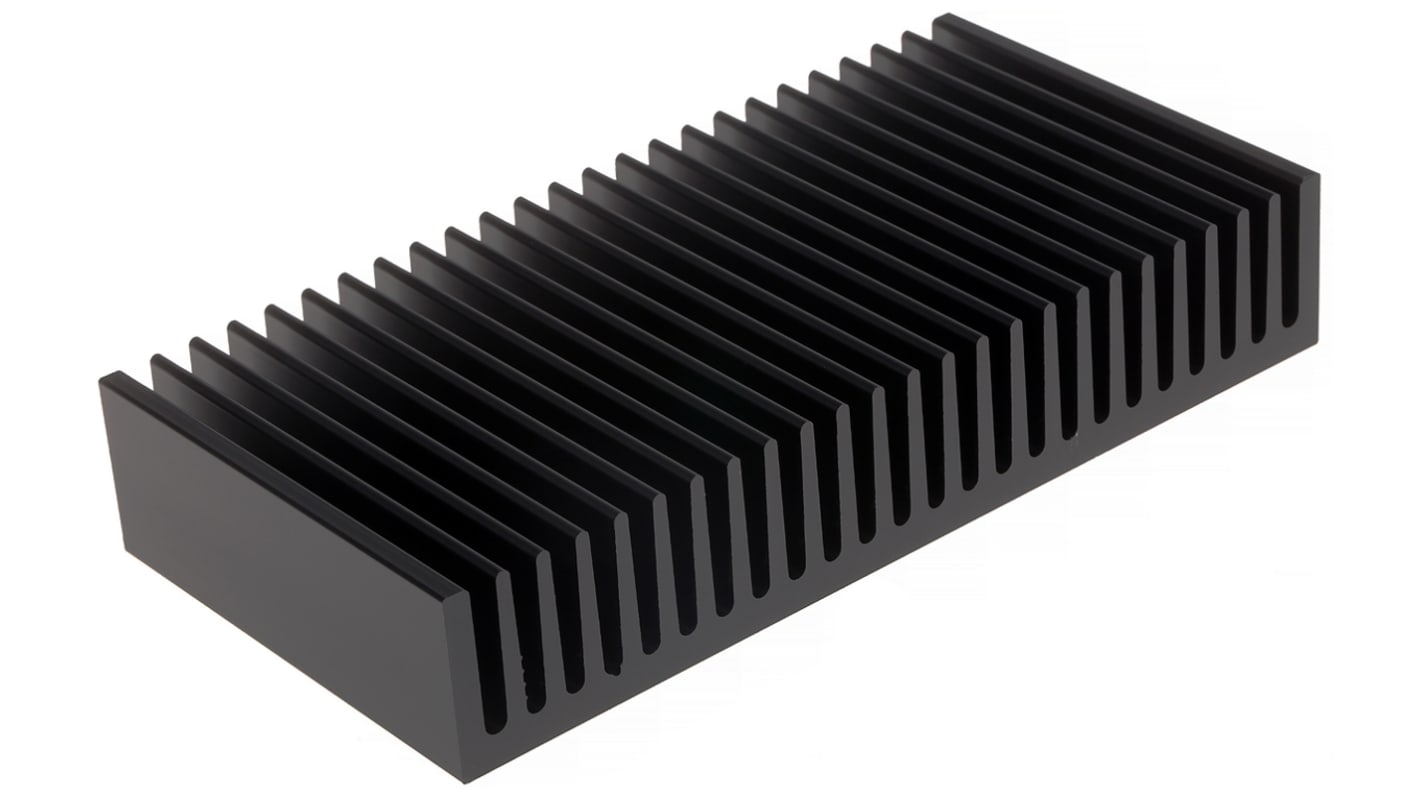 Fischer Elektronik Heatsink, Universal Rectangular Alu, 1.4K/W, 75 x 150 x 27mm