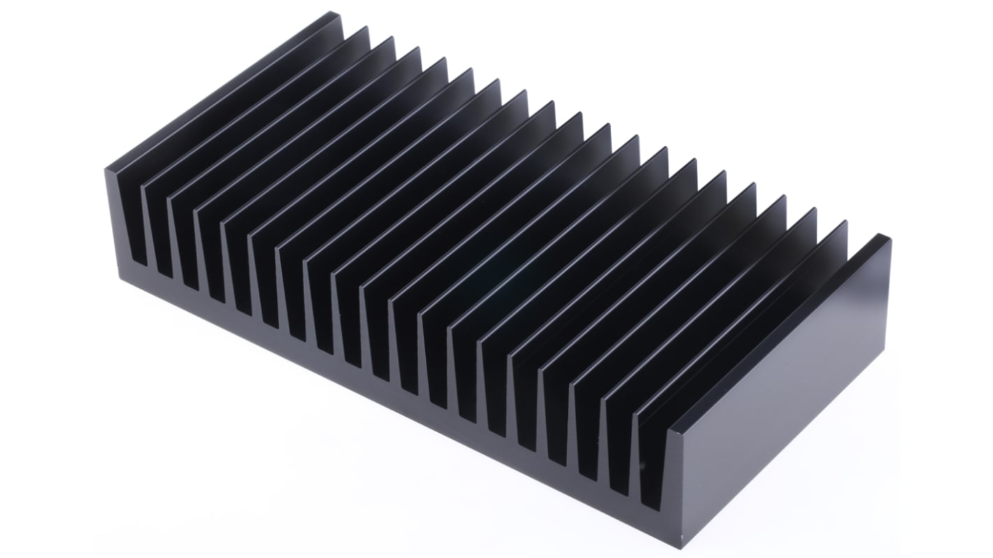 Fischer Elektronik Heatsink, Universal Rectangular Alu, 0.7K/W, 100 x 200 x 40mm