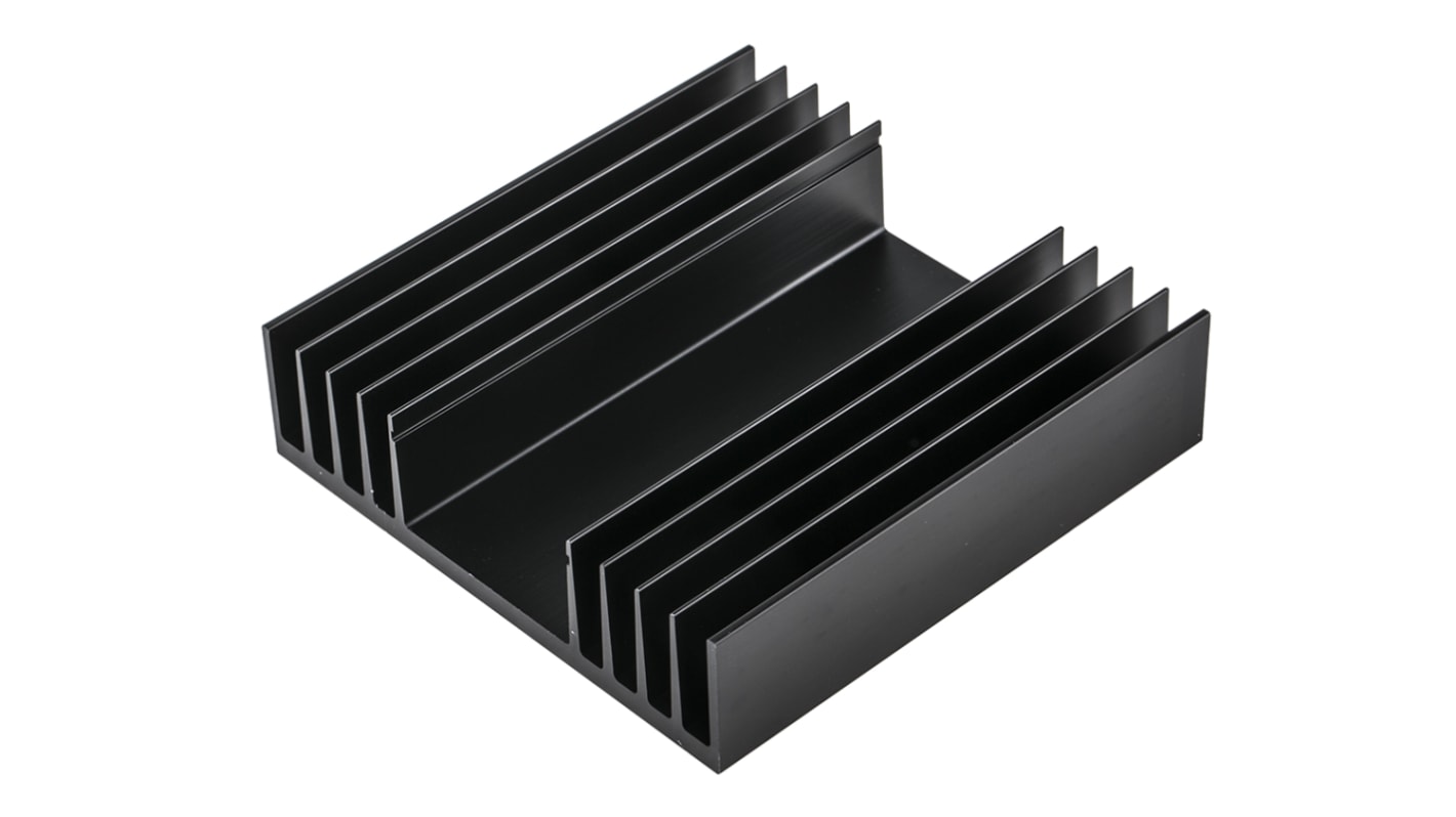 Fischer 电子散热器, 100 x 97 x 25mm, 1.5K/W, 黑色