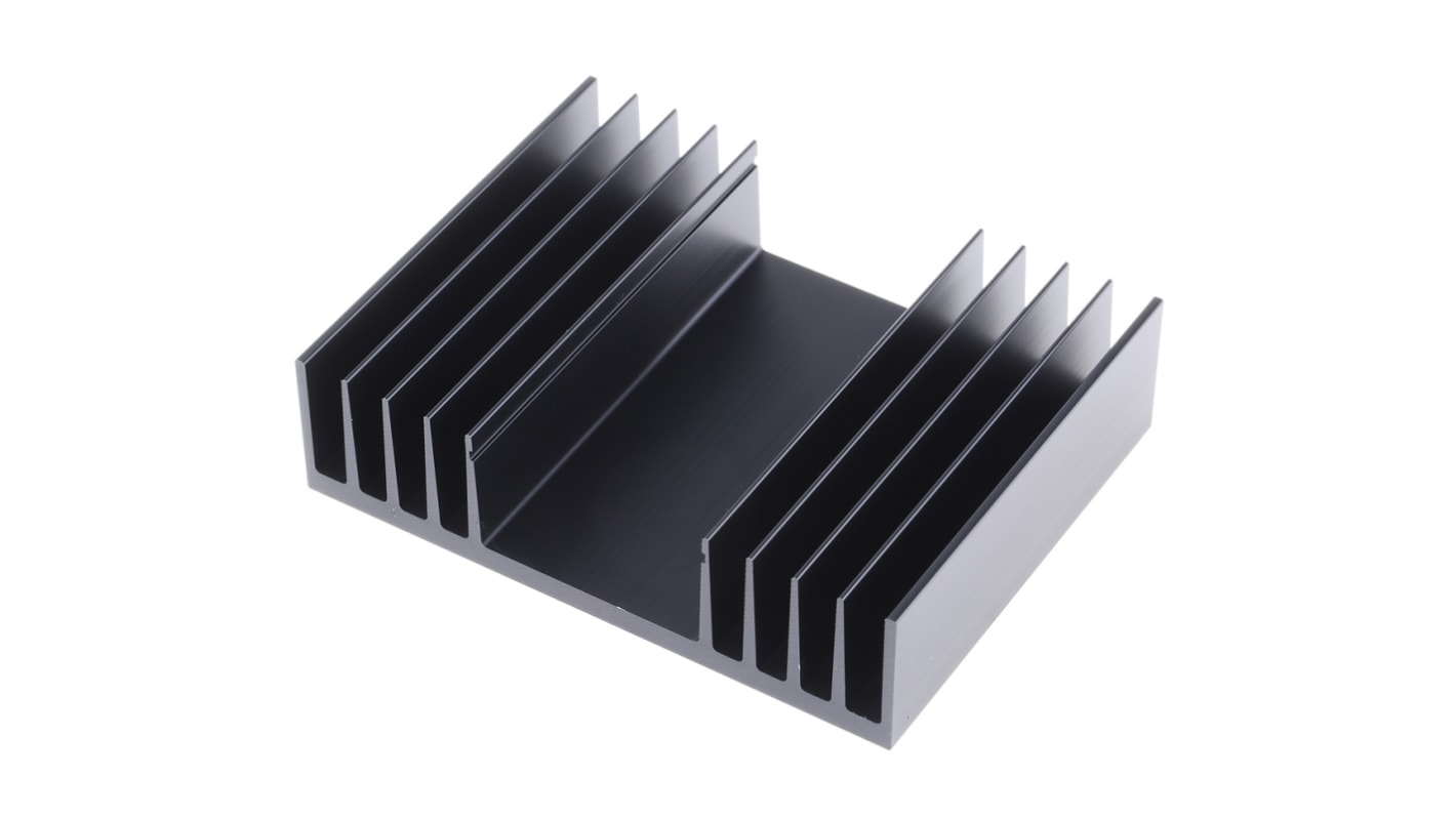 Fischer 电子散热器, 75 x 97 x 25mm, 1.9K/W, 黑色