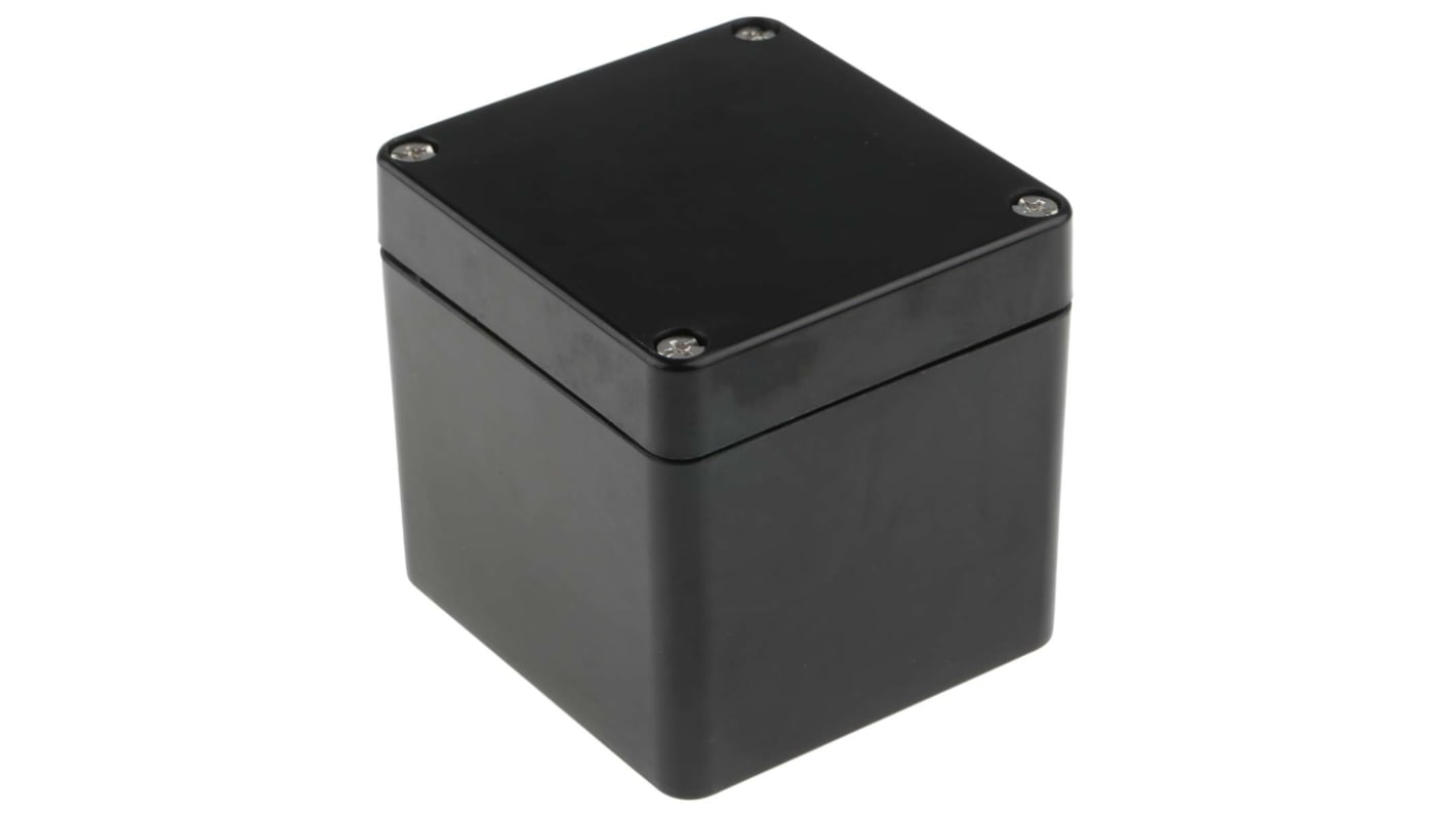 RS PRO Black Fibreglass Reinforced Polyester Enclosure, IP66, IP67, IP68, 80 x 75 x 75mm