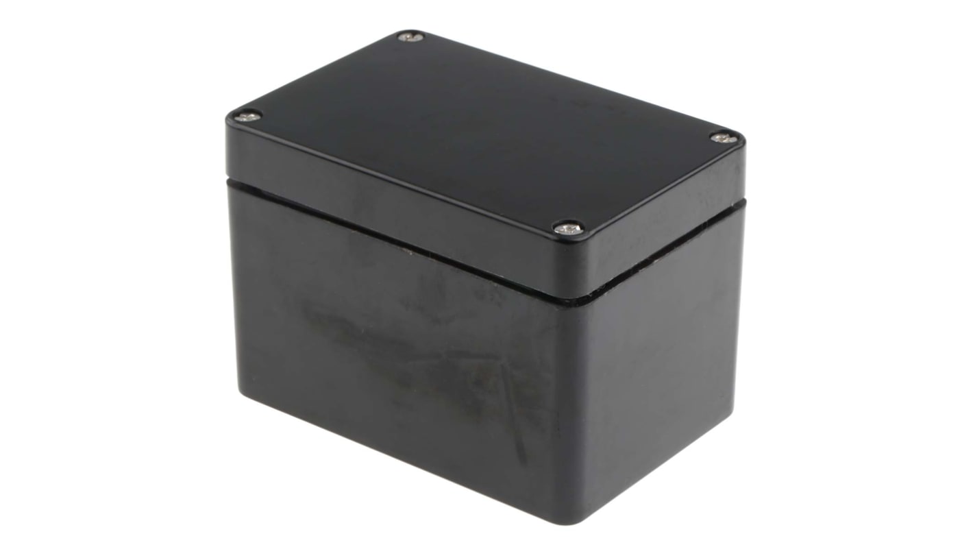 Contenitore RS PRO in Poliestrere rinforzata in fibra di vetro 110 x 75 x 75mm, col. Nero, IP66