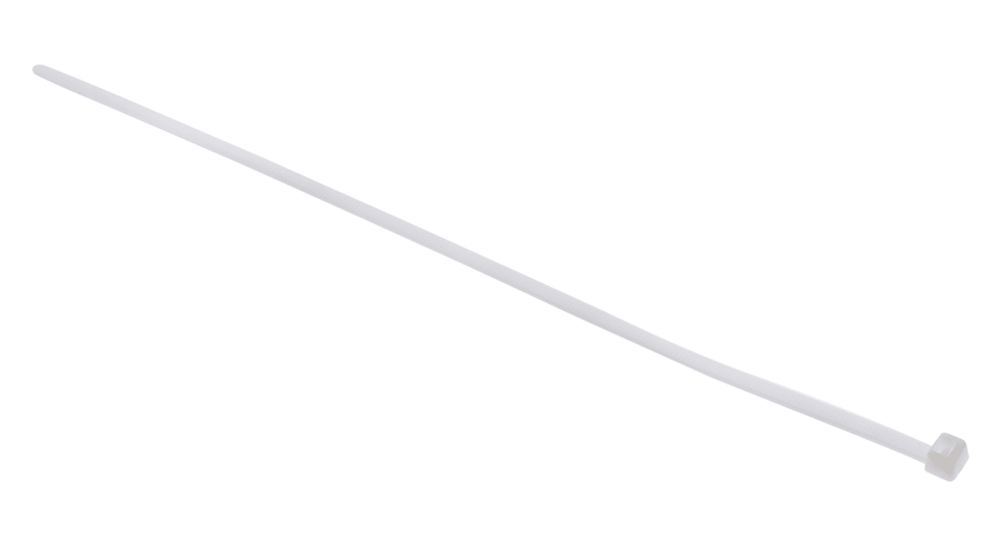 HellermannTyton Cable Tie, 270mm x 4.6 mm, Natural Polyamide 6.6 (PA66), Pk-100