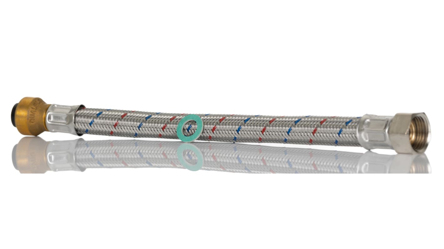 RS PRO Hose Assembly, Female 1/2in to 15mm, 15bar, 300mm Long