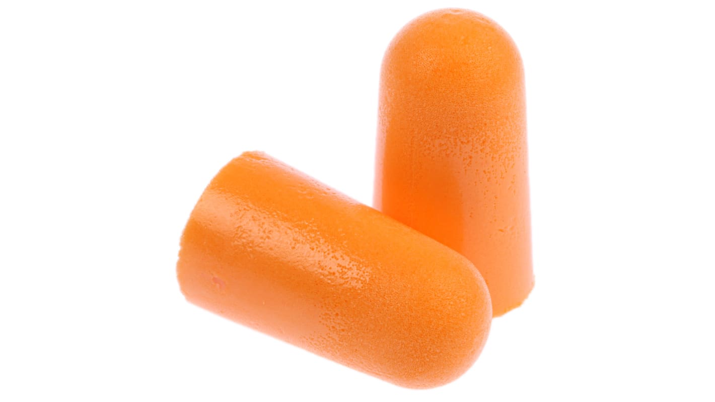 3M 3M 1100 Series Orange Disposable Uncorded Ear Plugs, 37dB Rated, 200 Pairs