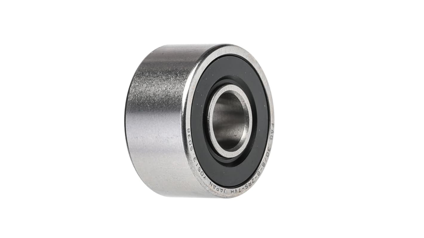 FAG 30/8-B-2RS-TVH Double Row Angular Contact Ball Bearing- Both Sides Sealed 8mm I.D, 22mm O.D