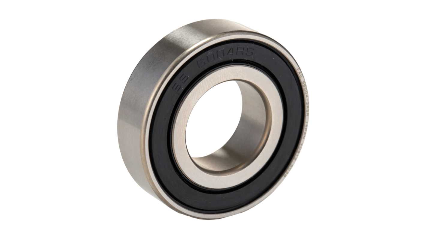 FAG S6004-2RSR-HLC Single Row Deep Groove Ball Bearing- Both Sides Sealed 20mm I.D, 42mm O.D