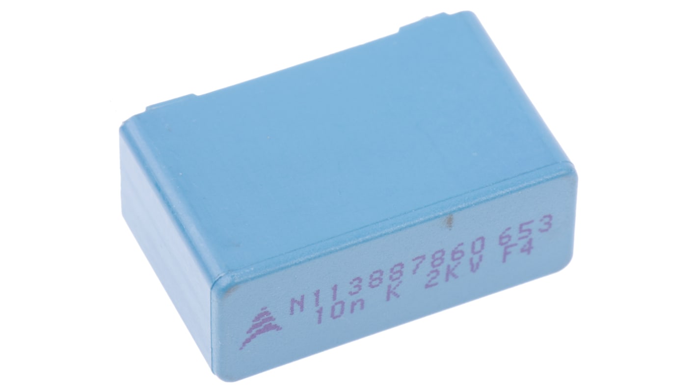 EPCOS B32653 Polypropylene Film Capacitor, 2 kV dc, 700 V ac, ±10%, 10nF, Through Hole