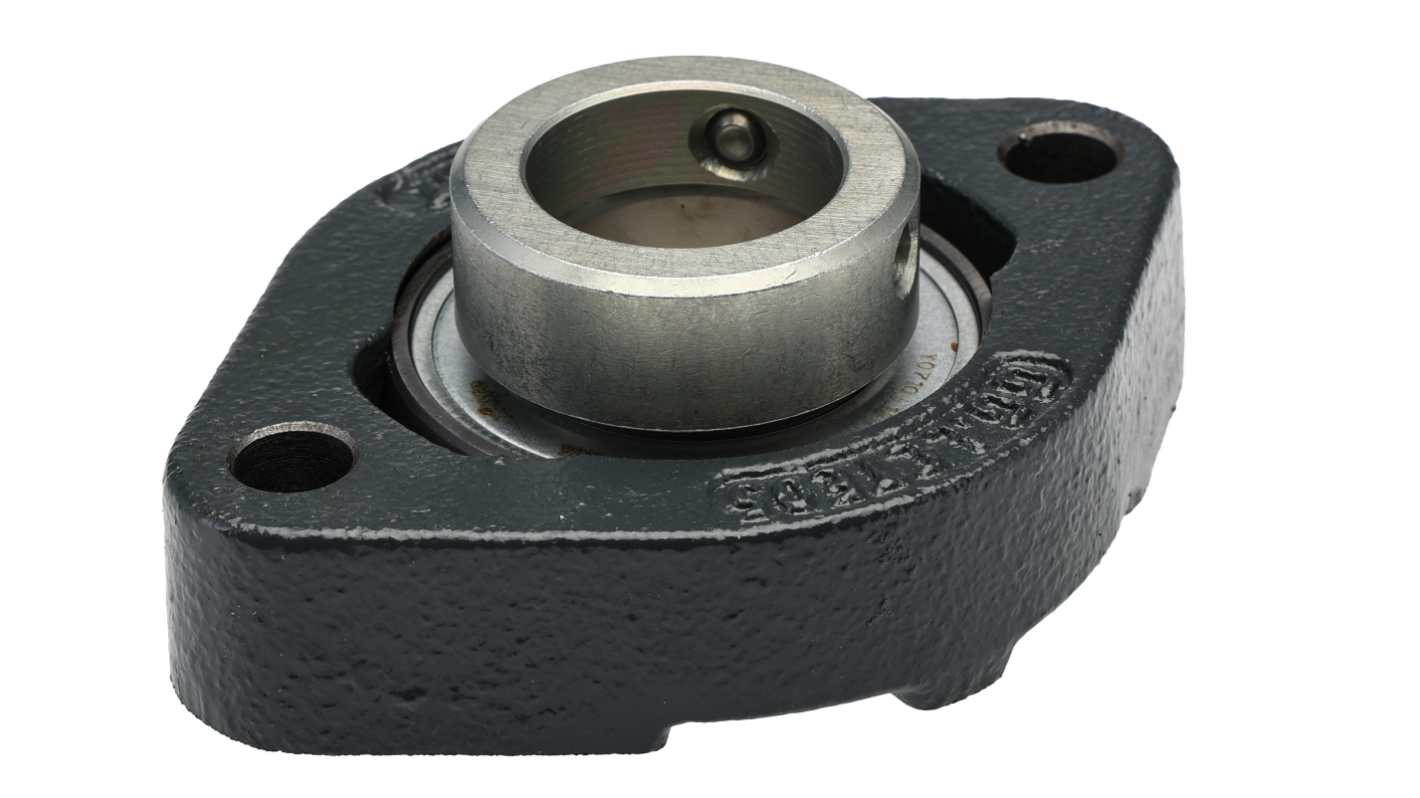 INA ベアリングユニット, 2穴, 内径：25mm, 鋳鉄, FLCTE25-XL