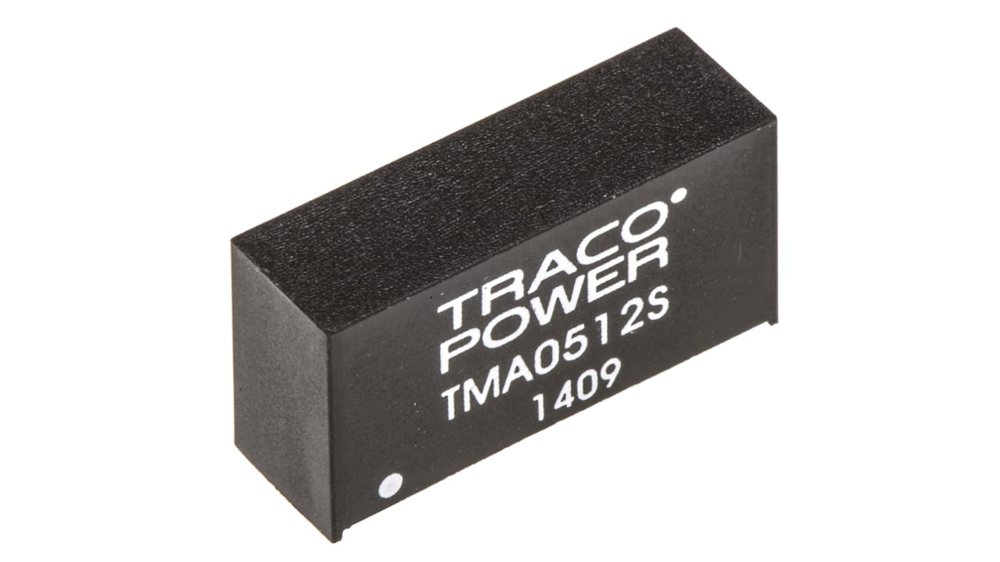 TRACOPOWER TMA DC-DC Converter, 12V dc/ 80mA Output, 4.5 → 5.5 V dc Input, 1W, Through Hole, +85°C Max Temp