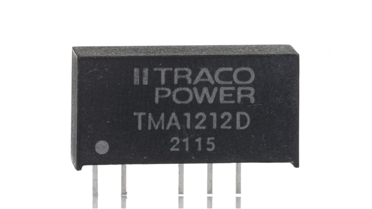 TRACOPOWER TMA DC/DC-Wandler 1W 12 V dc IN, ±12V dc OUT / 42mA Durchsteckmontage 1kV dc isoliert