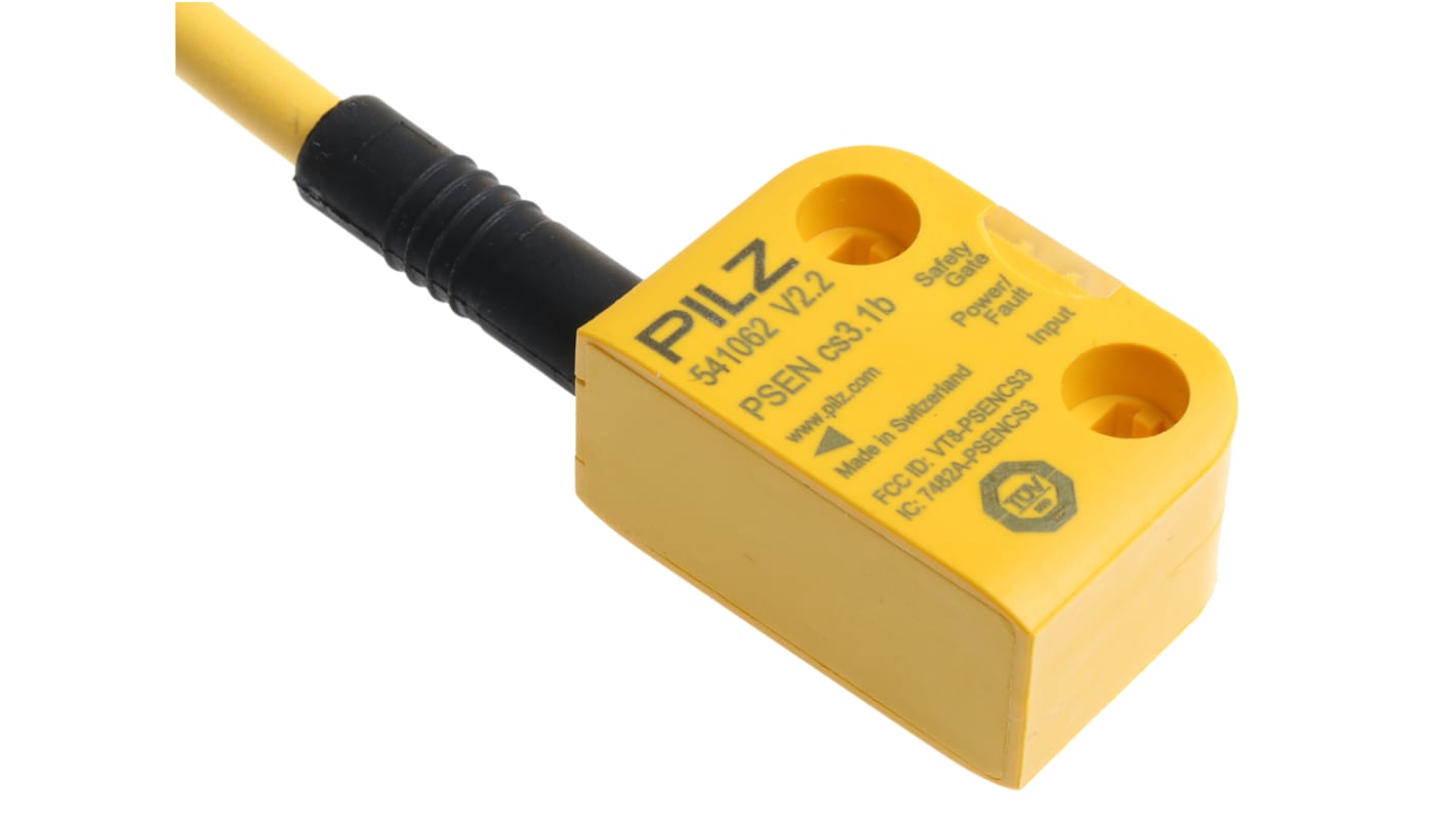 Pilz Transponder Non-Contact Safety Switch, 24V dc, Polybutylene Terephthalate Housing, 10m Cable