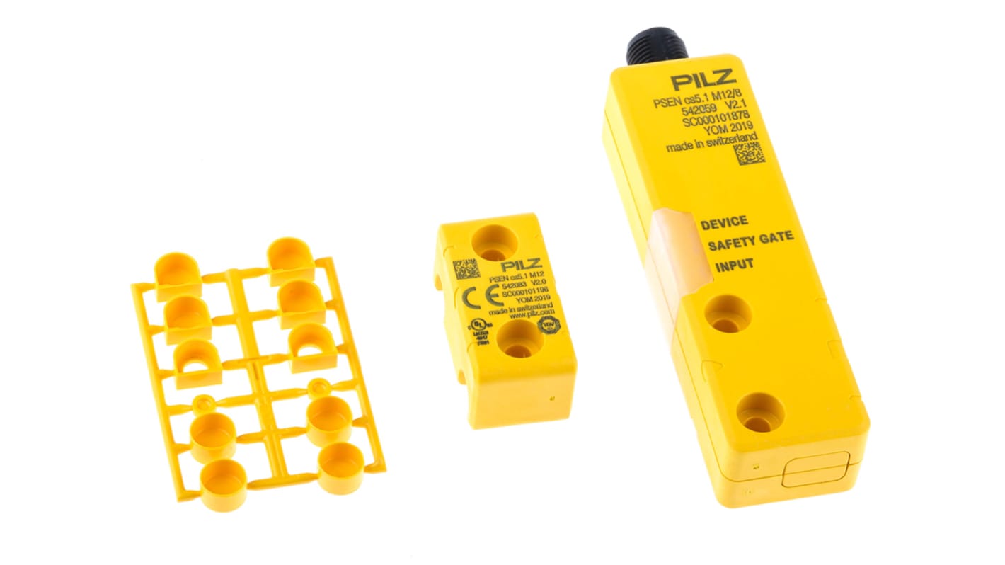 Pilz Transponder Non-Contact Safety Switch, 24V dc, Glass filled Polyamide (PA-GF) Housing, M12