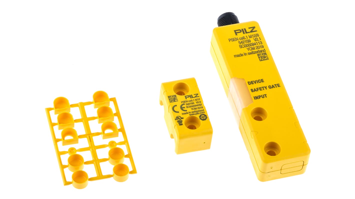 Pilz Transponder Non-Contact Safety Switch, 24V dc, Glass filled Polyamide (PA-GF) Housing, M12