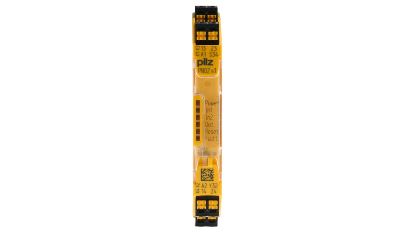 Pilz PNOZsigma PNOZ s1 C Emergency Stop Safety Relay, 24V dc, Dual-Channel, 2 Safety Contacts