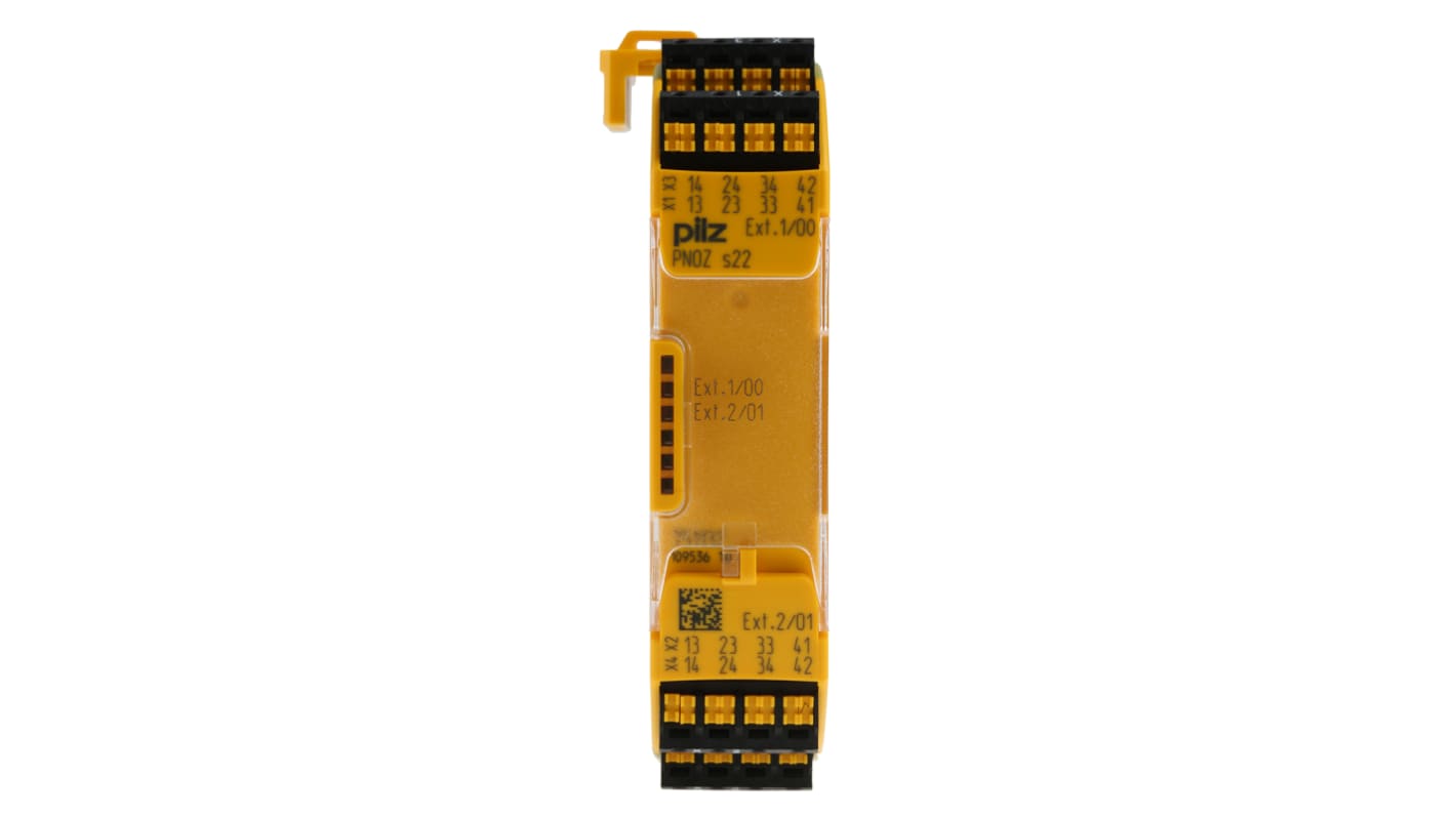 Pilz Dual-Channel Safety Switch Safety Relay, 24V dc, 3 Safety Contacts