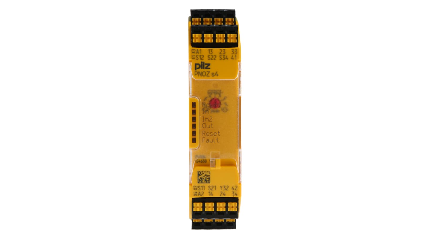 Pilz Dual-Channel Safety Relay, 48 → 240V ac/dc, 3 Safety Contacts