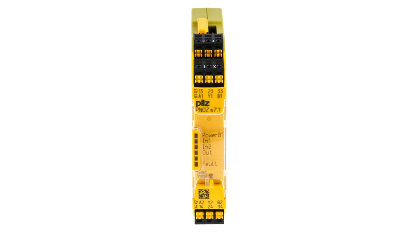 Pilz PNOZ s7.1 C Sicherheitsrelais, 24V dc, 2-Kanal, 3 Sicherheitskontakte Erweiterungsmodul, 4 ISO 13849-1, Automatisch