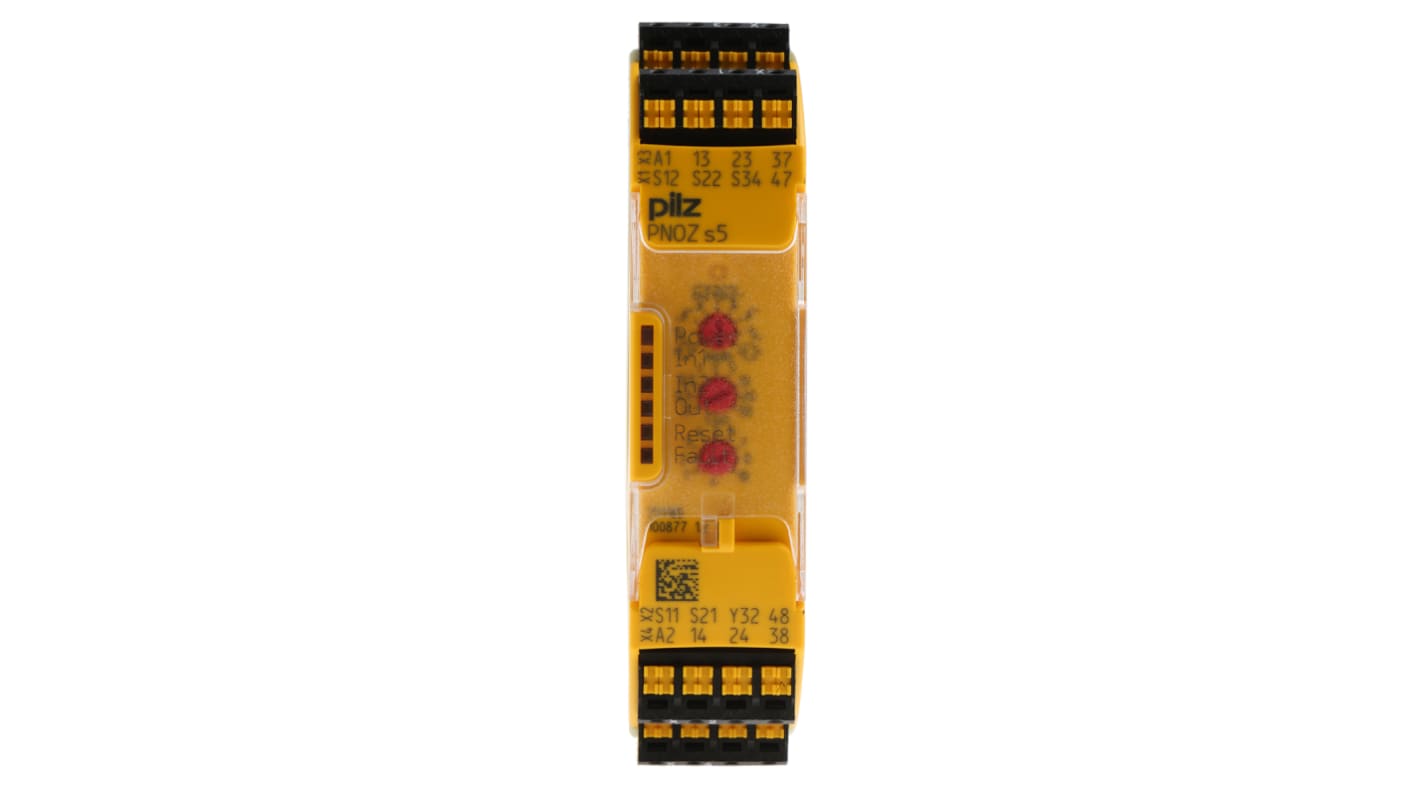 Pilz PNOZsigma PNOZ s5 C Emergency Stop Safety Relay, 24V dc, Dual-Channel, 2 Safety Contacts