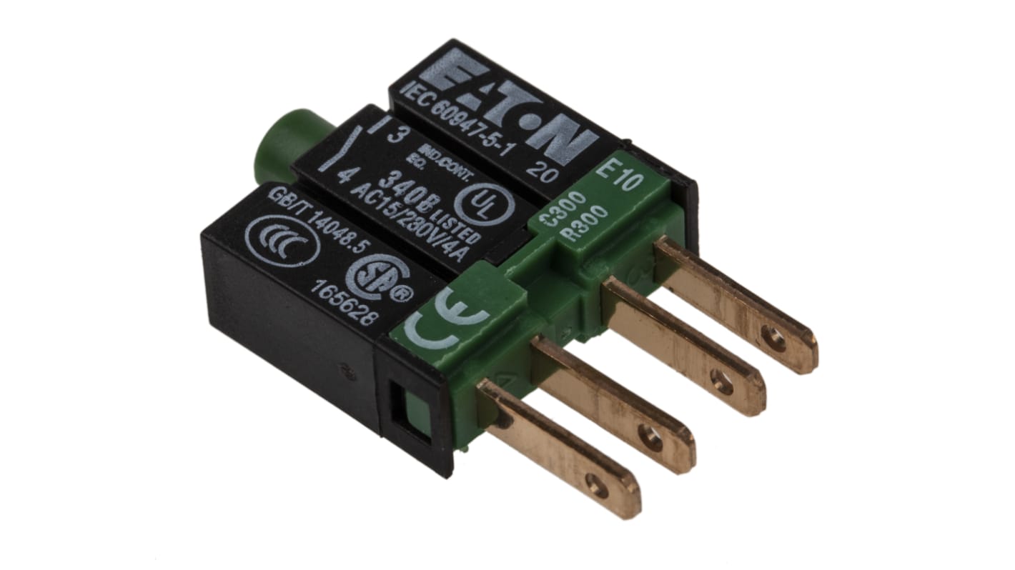 Eaton コンタクトブロック 1NO 5→250V ネジターミナル 090351 E10