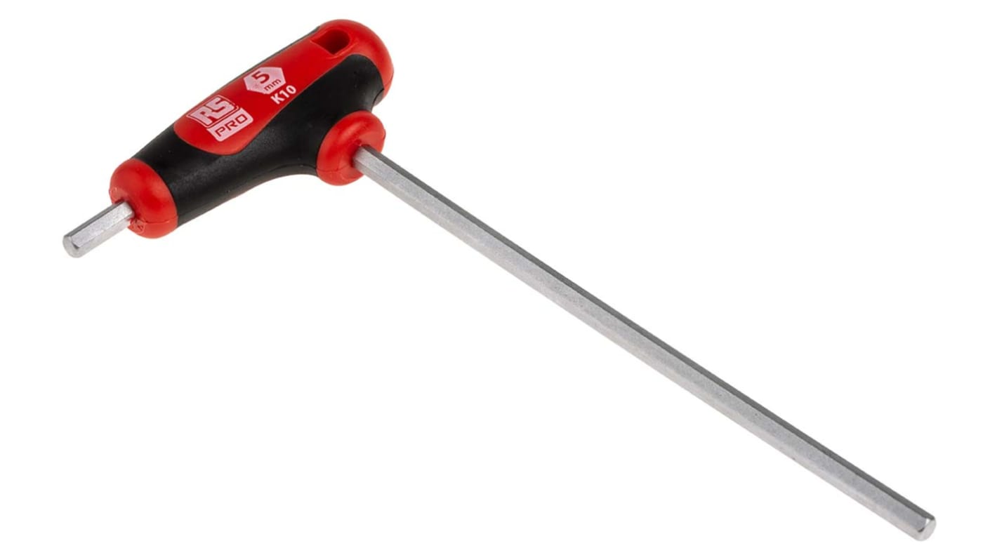 Chiave a brugola a T RS PRO serie, Metrico, con braccio Lungo, breve