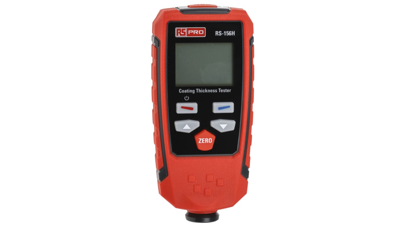 RS PRO Thickness Meter, 0.3mm - 1350μm, 100 μm, 1000 μm, 1350μm Resolution, LCD Display