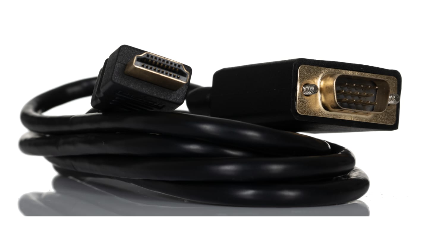 RS PRO, 1.8m Male HDMI to Male VGA