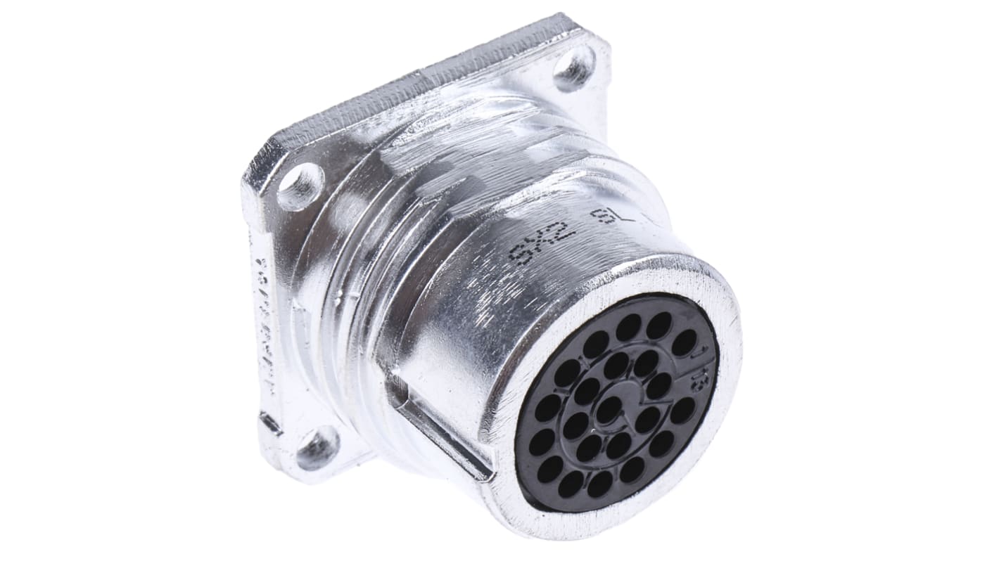Connettore circolare Amphenol Socapex, femmina, serie SL61, Standard, 22 poli, Montaggio a pannello