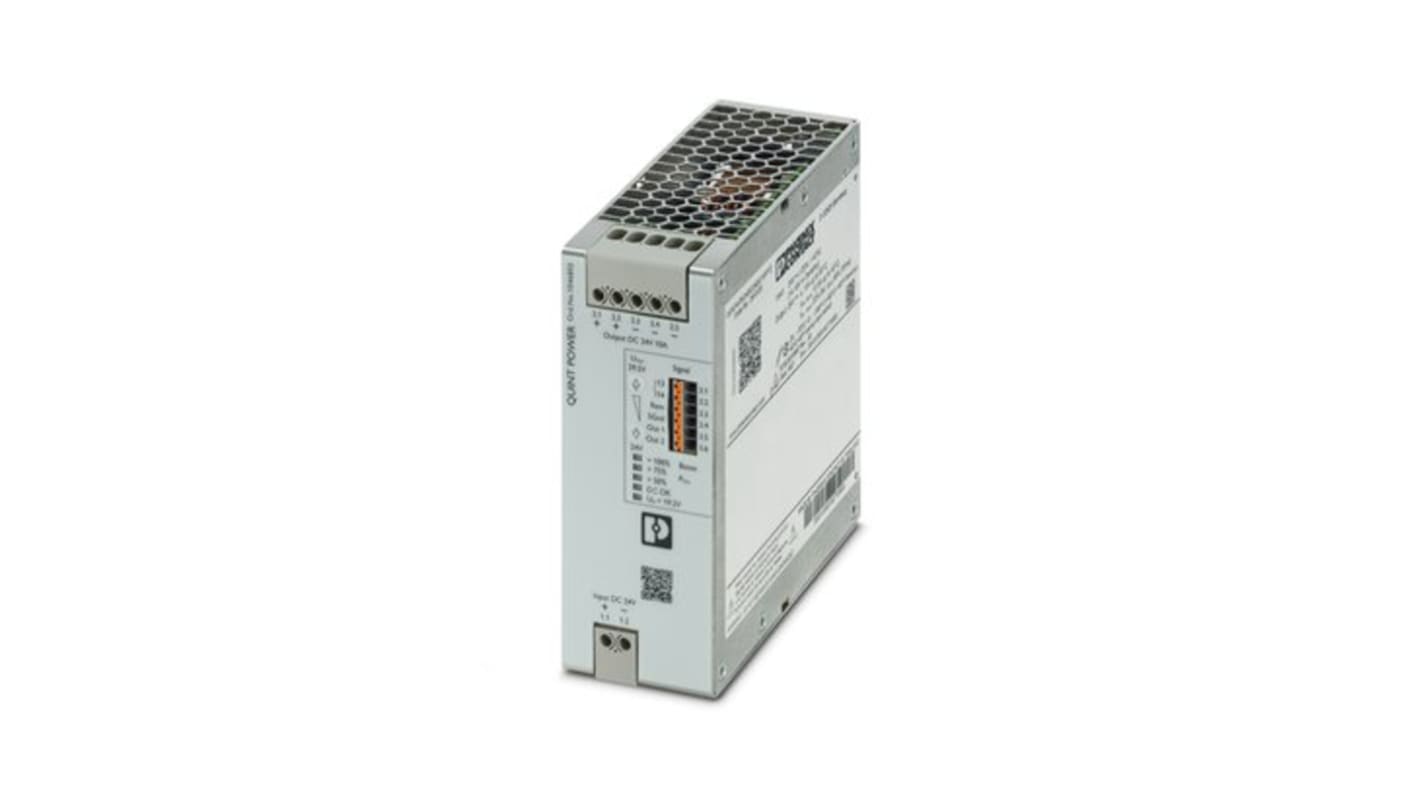 Phoenix Contact DC-DC Converter, 24V dc/ 10A Output, 18 → 30 V dc Input, 240W, DIN Rail Mount, +70°C Max Temp