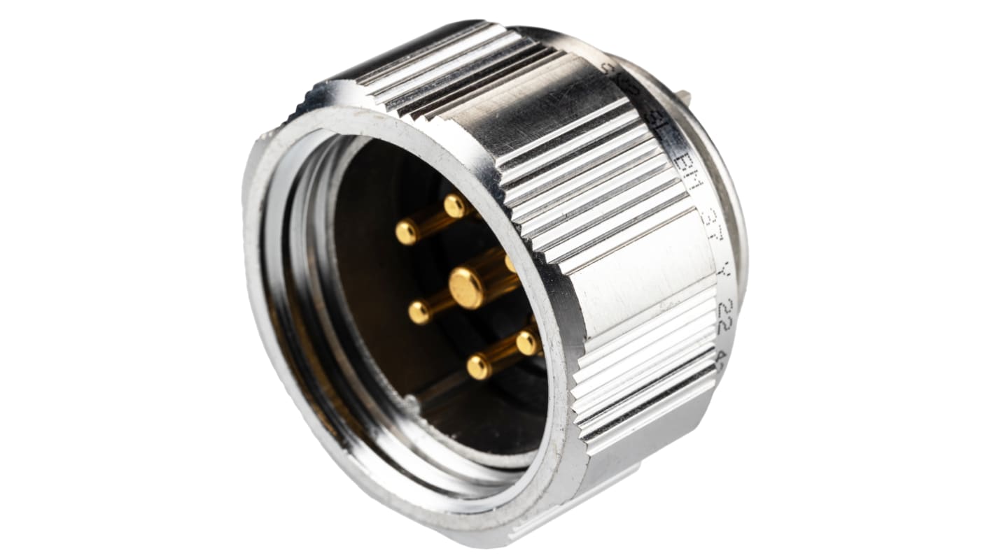 Amphenol Socapex Circular Connector, 7 Contacts, Cable Mount, Plug, Male, SL61 Series