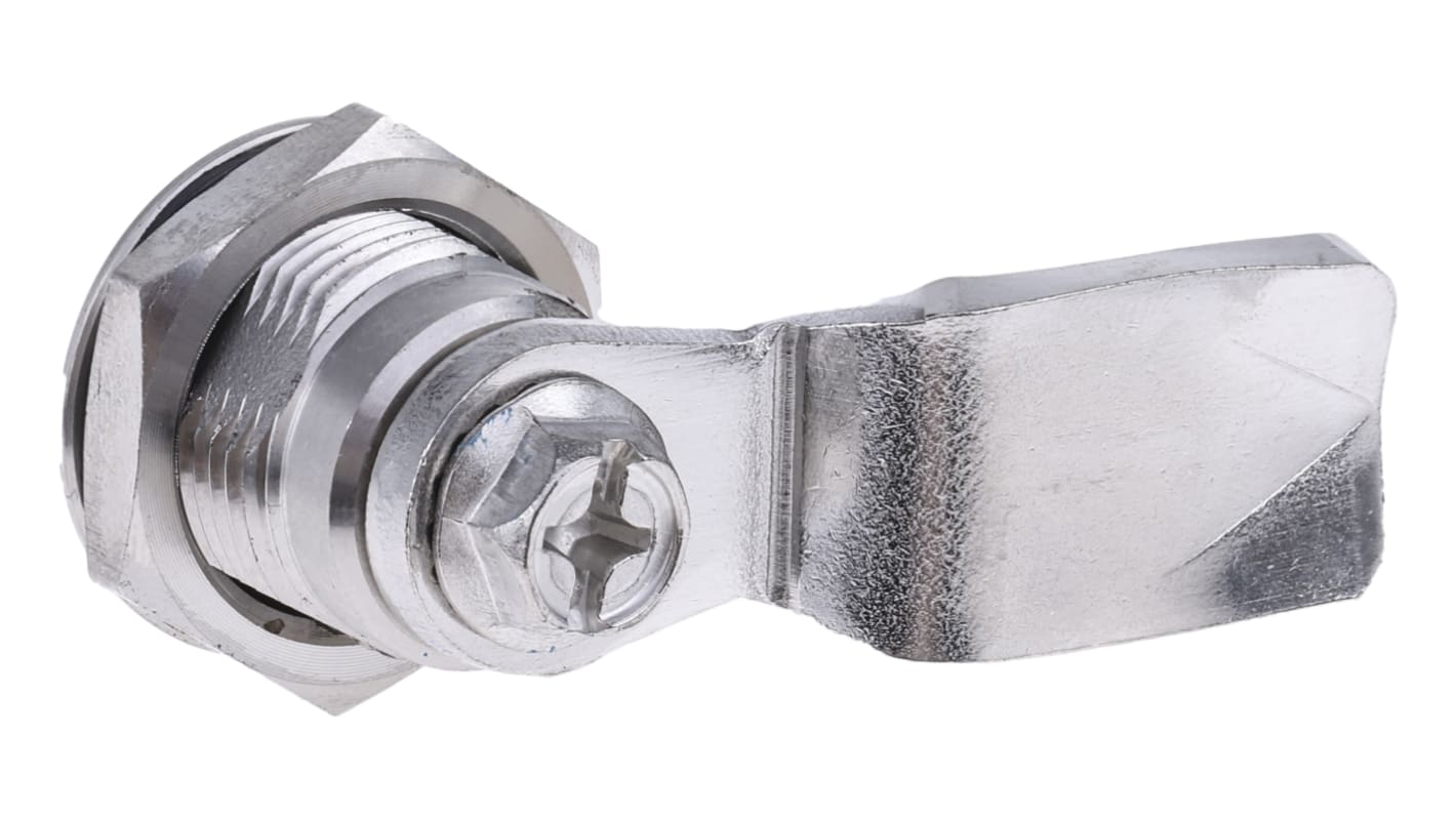 Serratura per cassetti in Acciaio inox con Chiave RS PRO, col. Argento