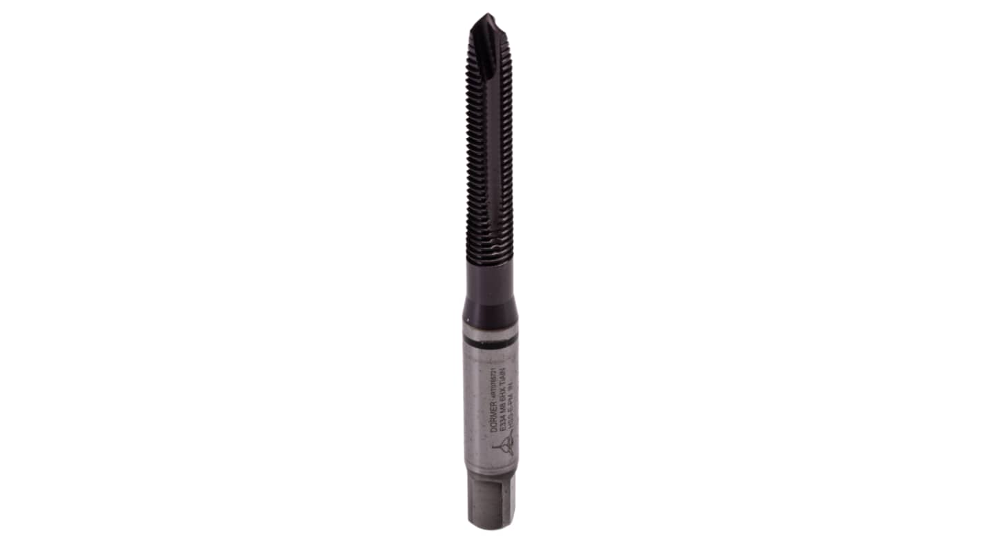 Dormer Threading Tap, M8 Thread, 1.25mm Pitch, Metric Standard, Machine Tap