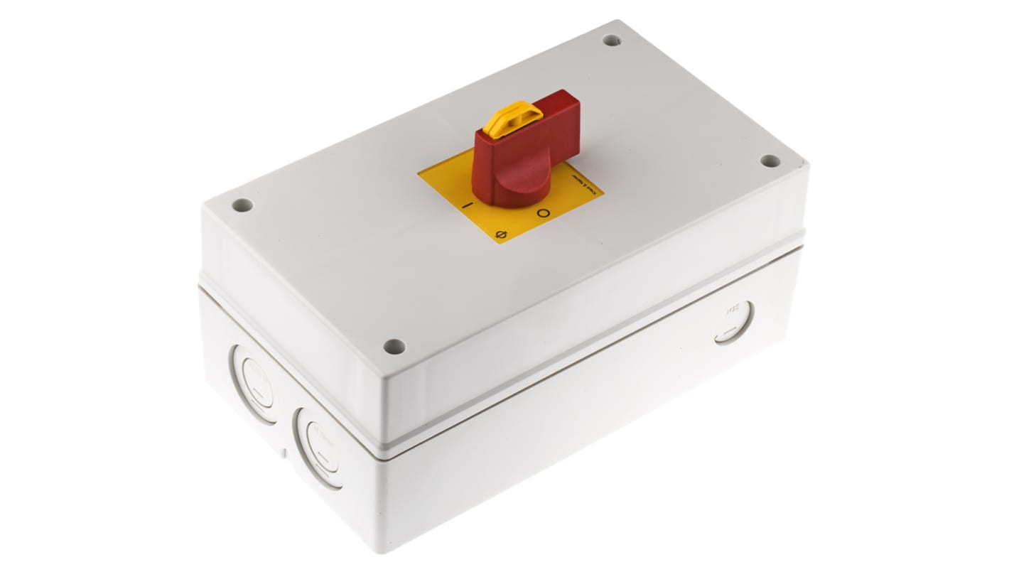 Kraus & Naimer 6P Pole Isolator Switch - 63A Maximum Current, 22kW Power Rating, IP65