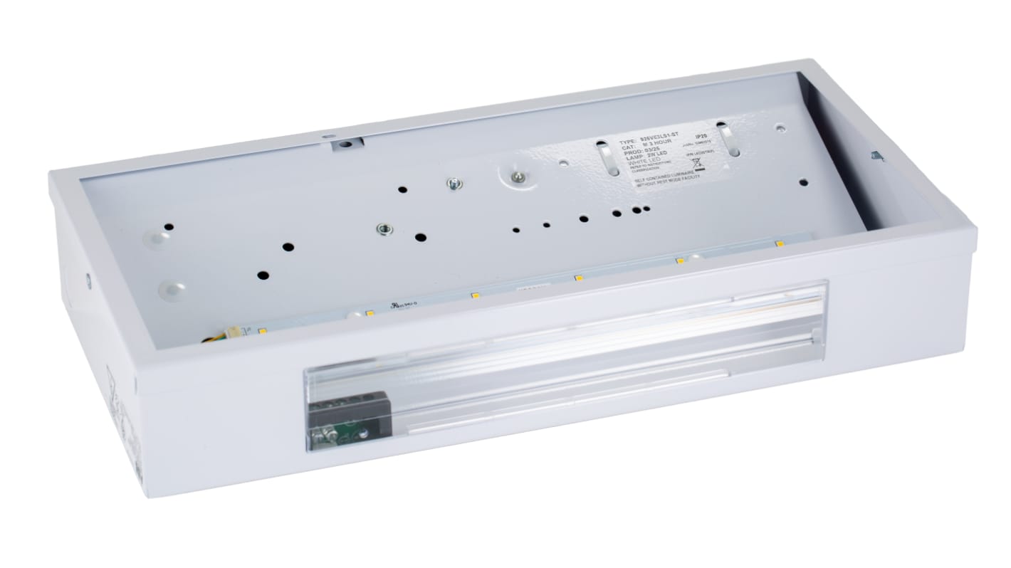 Lampada di emergenza LED EMERGI-LITE, L. 358 mm, 3,9 W, autonomia 3h, IP20