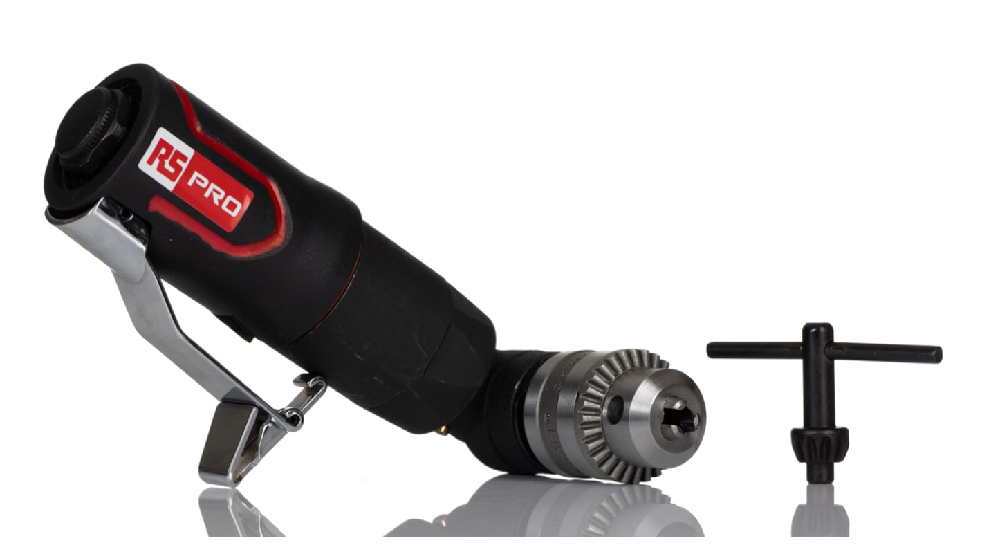 RS PRO Air Drill 6.5mm Angled, 5.5 bar Air Inlet (BSP) , 4500 r/min