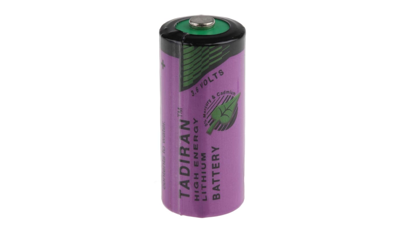 Tadiran Lithium Thionyl Chloride 3.6V, 2/3 AA Battery