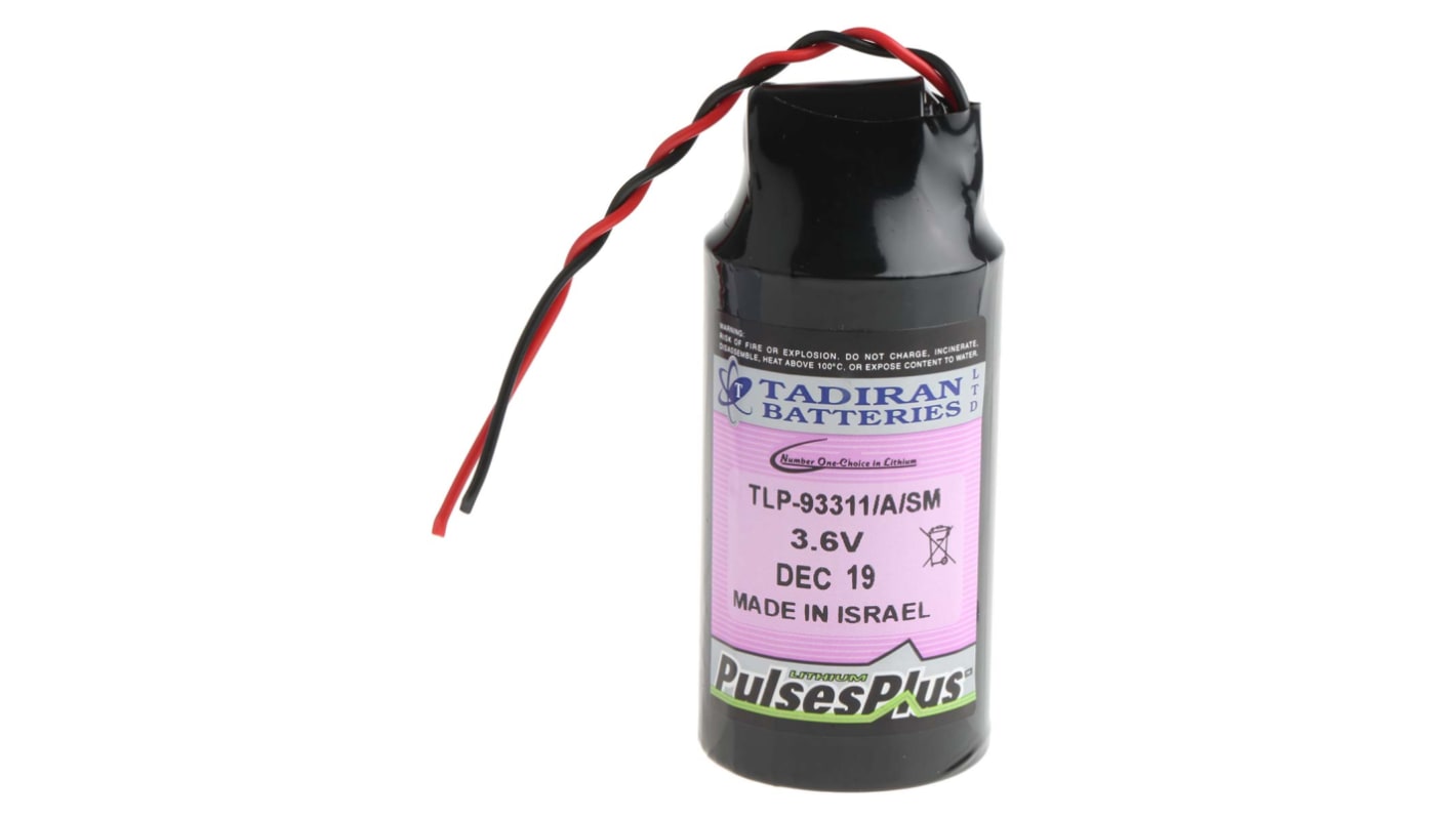 Tadiran Lithium Thionyl Chloride 3.6V, D Lithium Speciality Size Battery