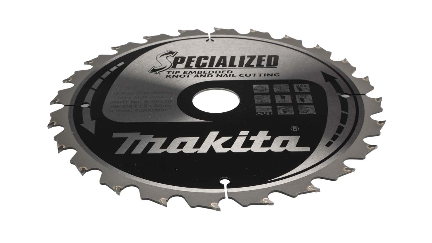 Makita 圆锯片, Φ210mm锯条, Φ30mm心轴, 可切割木材
