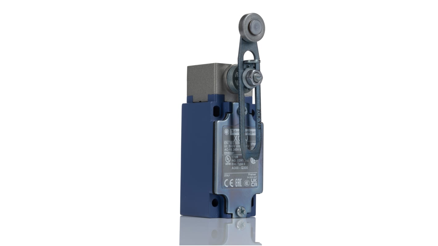Wyłącznik krańcowy typ Dźwignia z rolką Telemecanique Sensors 1NC/1NO Działanie natychmiastowe 3A 240V IP66