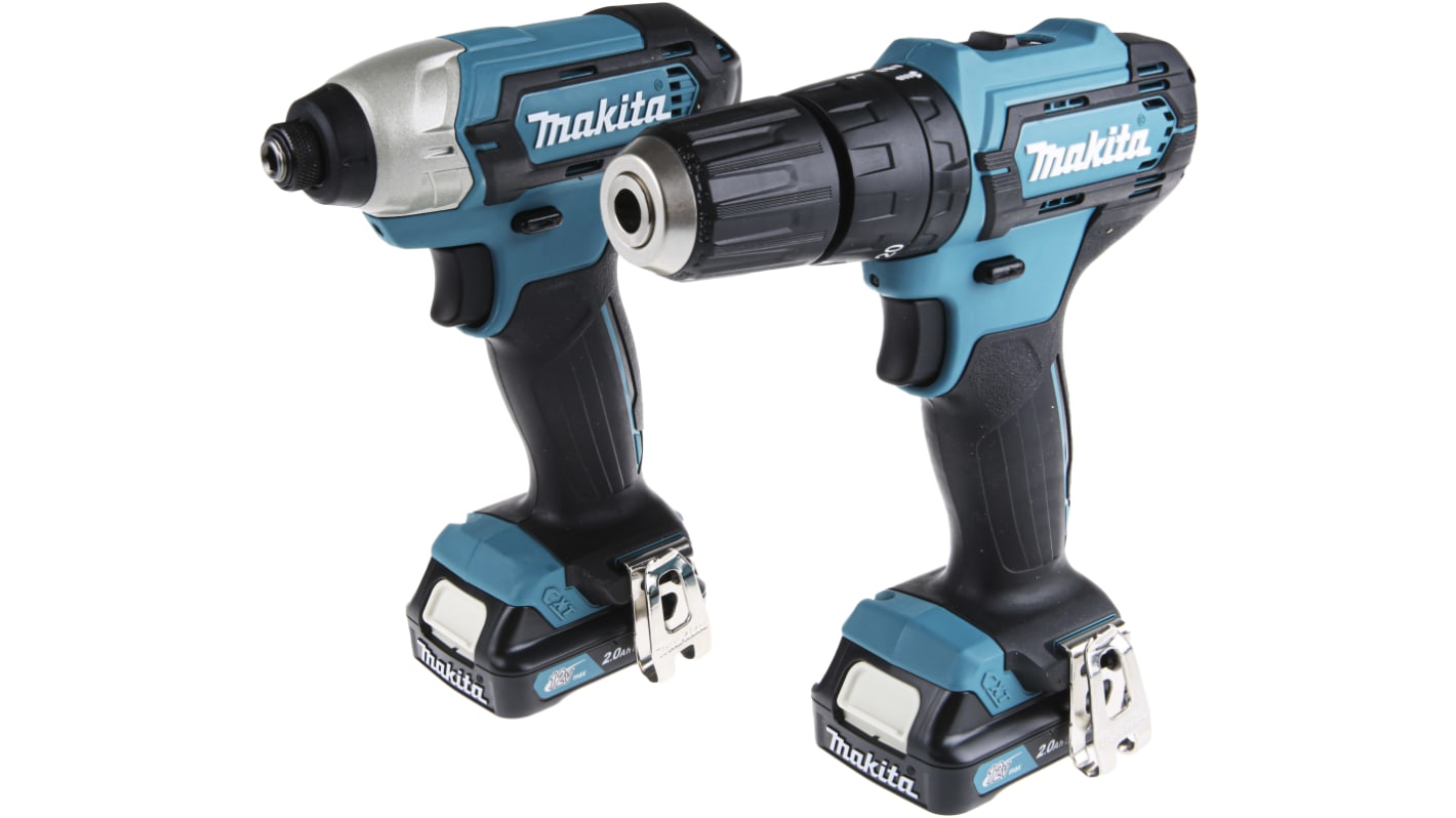 Kit de herramientas eléctricas sin cable Makita a batería Li-Ion, CLX228AJ 2Ah, 2 baterías incluidas, Tipo G -