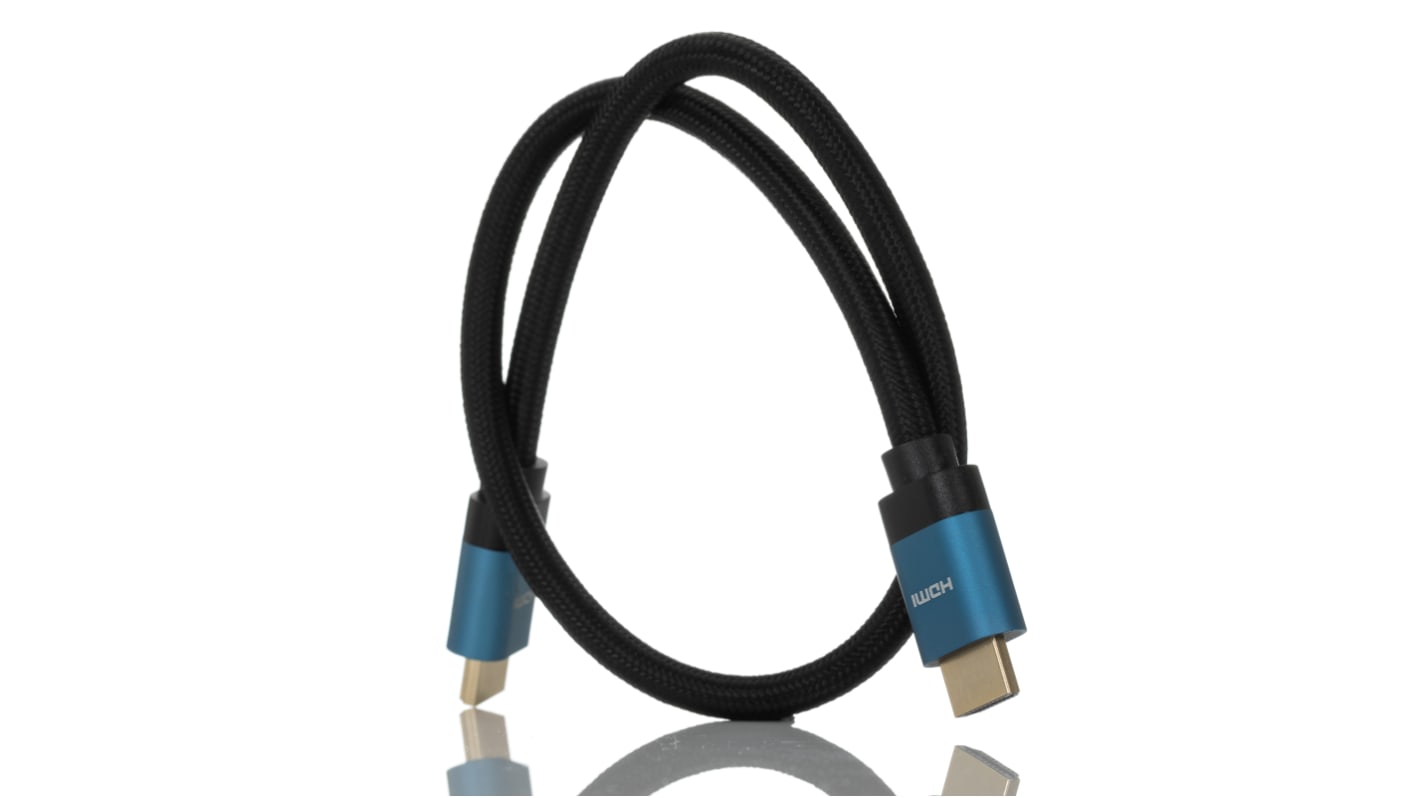RS PRO, 50cm Male HDMI to Male HDMI 8K